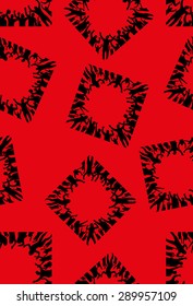 Seamless banner of happy people