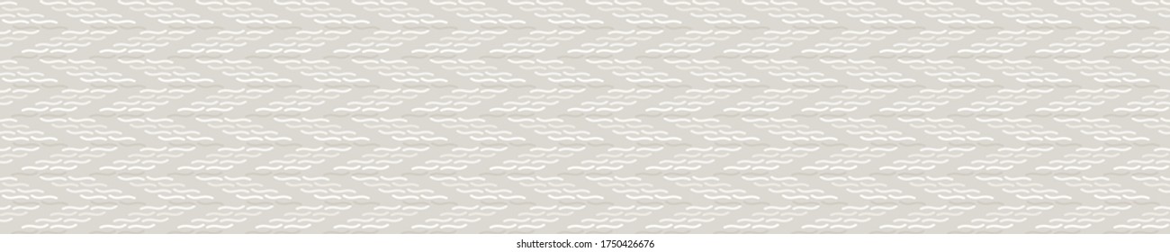 Patrón de banner sin foco. Fondo de borde de franja de crema neutra. Elegante textura minimalista de lino beige blanco. Borde de recorte de cinta de línea elegante.