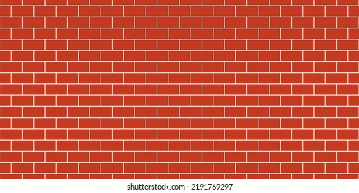 Seamless banner with red bricks