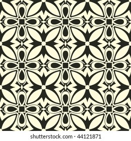 seamless baroque background, vector illustration