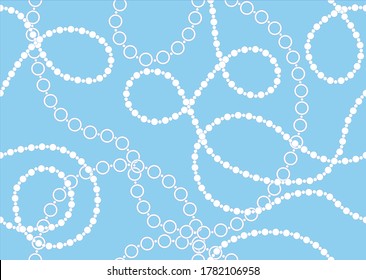Seamless Baroque Chains Pattern.Vector design for Fashion Prints and Backgrounds.