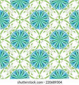 Seamless baroque floral pattern