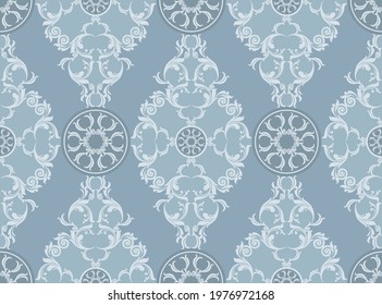 Seamless baroque pattern. Vector design for fashion print and backgrounds.