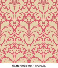 Fondo de damasco de estilo barroco impecable