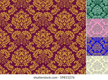 Seamless baroque wallpaper decor
