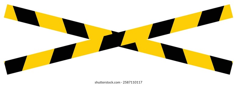 Seamless barrier tape. Construction border. Black and yellow warning tape. Yellow and black caution tape. vector illustration eps 888.