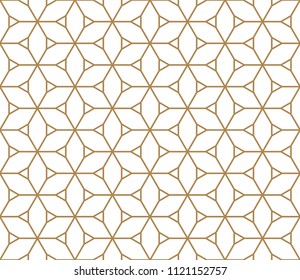 Seamless based on Kumiko pattern in color lines of medium thickness