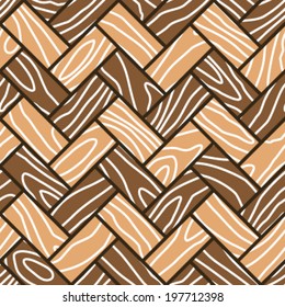 Seamless Basket Weave Parquet Background Pattern