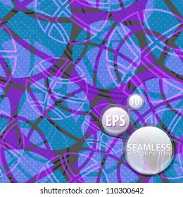 Seamless Basketball Ball Texture Eps10 Vector Blue Pattern