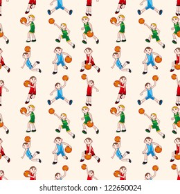 seamless basketball pattern