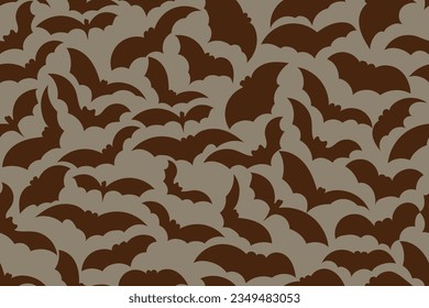 SEAMLESS BAT BACKGROUND VECTOR ILLUSTRATION