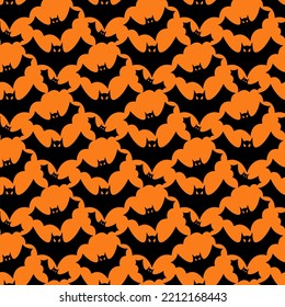 seamless bat pattern and background vector illustration