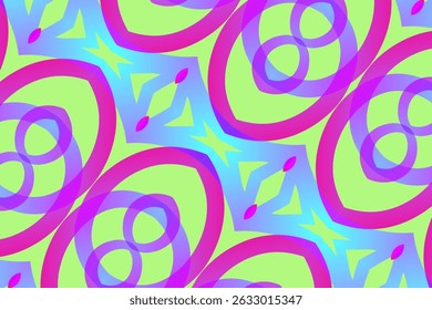 Seamless batik ethnic dayak line art pattern of indonesian culture traditional