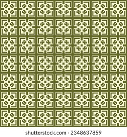 Seamless Batik Fabric Ornament Pattern Wallpaper Background