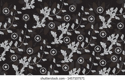 Seamless Batik Pattern. Able to Repeat For Textile Printing