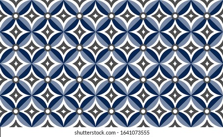 Seamless Batik Pattern. Able to repeat for textile printing. 