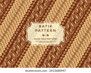 Seamless Batik Pattern Traditional Indonesian Batik Design Vector