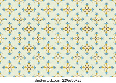 Seamless batik pattern,geometric tribal pattern,it resembles ethnic boho,aztec style,ikat style.luxury decorative fabric pattern for famous banners.designed for use fabric,curtain,carpet,Batik