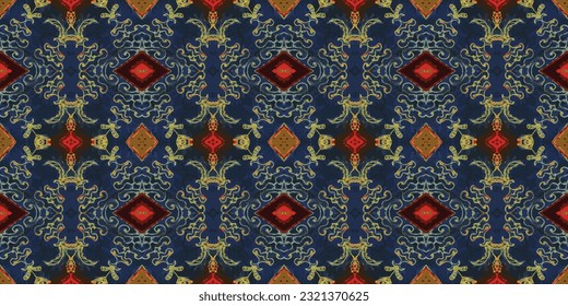 Seamless batik pattern,geometric tribal pattern,it resembles ethnic boho,aztec style,ikat style.luxury decorative fabric pattern for famous banners.designed for use fabric,curtain,carpet,Batik