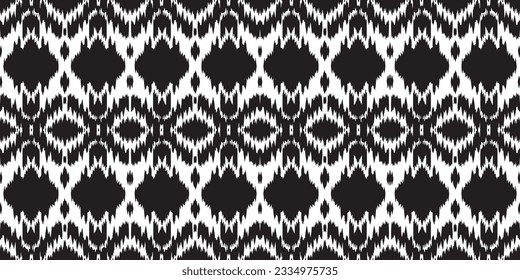 Patrón de batik sin soldadura,Patrón de batik tribal sin soldadura y patrón de motivos sin foco se parecen a los estilos de boho étnico, azteca y ikat.diseñado para ser utilizado en satín, papel pintado, tela, cortina, alfombra, bordado de batik