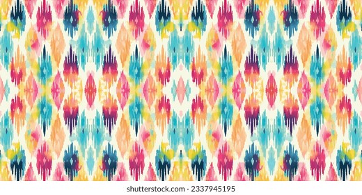 Seamless batik pattern,Seamless tribal batik pattern,and Seamless colorful pattern resemble ethnic boho, Aztec,and ikat styles.designed for use in wallpaper,fabric,curtain,carpet,Batik Embroidery