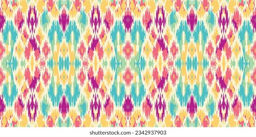 Seamless batik pattern,Seamless tribal batik pattern,and Seamless colorful pattern resemble ethnic boho, Aztec,and ikat styles.designed for use in wallpaper,fabric,curtain,carpet,Batik Embroidery