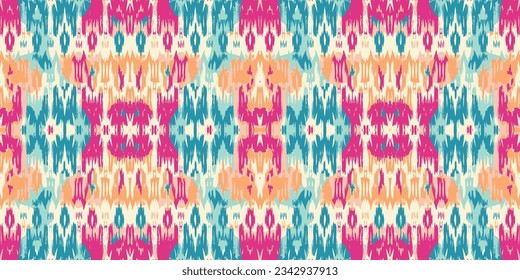 Seamless batik pattern,Seamless tribal batik pattern,and Seamless colorful pattern resemble ethnic boho, Aztec,and ikat styles.designed for use in wallpaper,fabric,curtain,carpet,Batik Embroidery