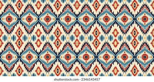 Seamless batik pattern,Seamless tribal batik pattern,and Seamless colorful pattern resemble ethnic boho, Aztec,and ikat styles.designed for use in wallpaper,fabric,curtain,carpet,Batik Embroidery