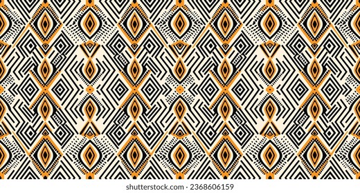 Seamless batik pattern,Seamless tribal batik pattern,and Seamless colorful pattern resemble ethnic boho, Aztec,and ikat styles.designed for use in wallpaper,fabric,curtain,carpet,Batik Embroidery