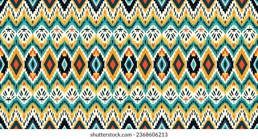 Seamless batik pattern,Seamless tribal batik pattern,and Seamless colorful pattern resemble ethnic boho, Aztec,and ikat styles.designed for use in wallpaper,fabric,curtain,carpet,Batik Embroidery