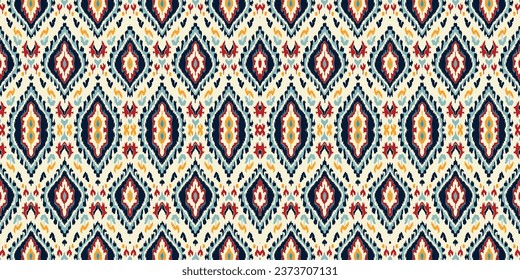 Seamless batik pattern,Seamless tribal batik pattern,and Seamless colorful pattern resemble ethnic boho, Aztec,and ikat styles.designed for use in wallpaper,fabric,curtain,carpet,Batik Embroidery