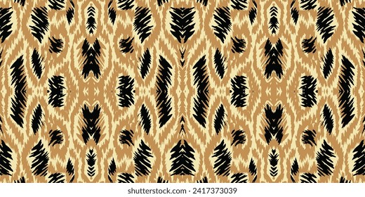 Patrón de batik sin soldadura, patrón de batik tribal sin soldadura y patrón colorido sin costura se asemeja a los estilos de boho étnico, azteca y ikat.diseñado para su uso en papel pintado, tela, cortina, alfombra, bordado de batik