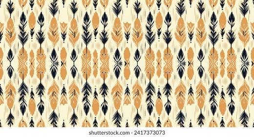 Patrón de batik sin soldadura, patrón de batik tribal sin soldadura y patrón colorido sin costura se asemeja a los estilos de boho étnico, azteca y ikat.diseñado para su uso en papel pintado, tela, cortina, alfombra, bordado de batik
