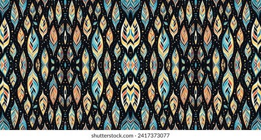 Seamless batik pattern,Seamless tribal batik pattern,and Seamless colorful pattern resemble ethnic boho, Aztec,and ikat styles.designed for use in wallpaper,fabric,curtain,carpet,Batik Embroidery