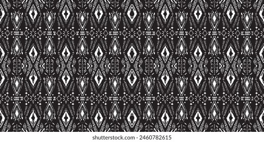 Seamless batik pattern,Seamless tribal batik pattern,and Seamless colorful pattern resemble ethnic boho, Aztec,and ikat styles.designed for use in wallpaper,fabric,curtain,carpet,Batik Embroidery