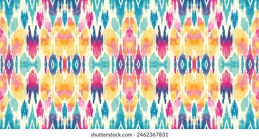 Seamless batik pattern,Seamless tribal batik pattern,and Seamless colorful pattern resemble ethnic boho, Aztec,and ikat styles.designed for use in wallpaper,fabric,curtain,carpet,Batik Embroidery