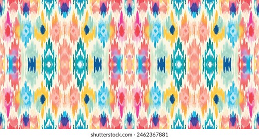 Seamless batik pattern,Seamless tribal batik pattern,and Seamless colorful pattern resemble ethnic boho, Aztec,and ikat styles.designed for use in wallpaper,fabric,curtain,carpet,Batik Embroidery