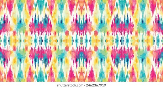 Seamless batik pattern,Seamless tribal batik pattern,and Seamless colorful pattern resemble ethnic boho, Aztec,and ikat styles.designed for use in wallpaper,fabric,curtain,carpet,Batik Embroidery