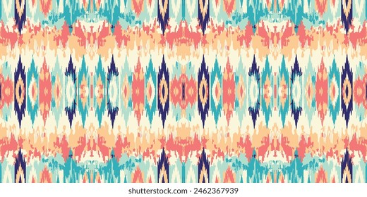 Seamless batik pattern,Seamless tribal batik pattern,and Seamless colorful pattern resemble ethnic boho, Aztec,and ikat styles.designed for use in wallpaper,fabric,curtain,carpet,Batik Embroidery