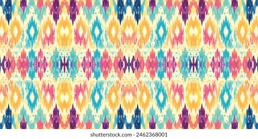 Seamless batik pattern,Seamless tribal batik pattern,and Seamless colorful pattern resemble ethnic boho, Aztec,and ikat styles.designed for use in wallpaper,fabric,curtain,carpet,Batik Embroidery