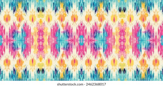 Seamless batik pattern,Seamless tribal batik pattern,and Seamless colorful pattern resemble ethnic boho, Aztec,and ikat styles.designed for use in wallpaper,fabric,curtain,carpet,Batik Embroidery