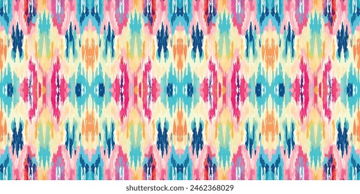Seamless batik pattern,Seamless tribal batik pattern,and Seamless colorful pattern resemble ethnic boho, Aztec,and ikat styles.designed for use in wallpaper,fabric,curtain,carpet,Batik Embroidery
