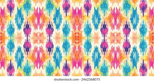 Seamless batik pattern,Seamless tribal batik pattern,and Seamless colorful pattern resemble ethnic boho, Aztec,and ikat styles.designed for use in wallpaper,fabric,curtain,carpet,Batik Embroidery