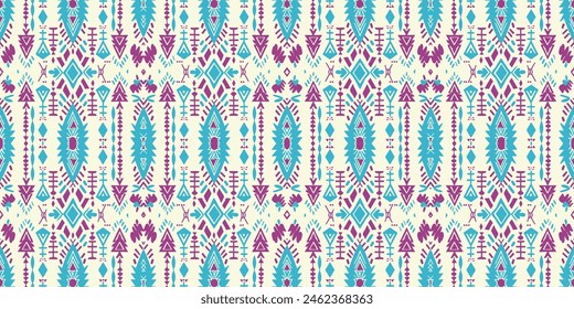 Seamless batik pattern,Seamless tribal batik pattern,and Seamless colorful pattern resemble ethnic boho, Aztec,and ikat styles.designed for use in wallpaper,fabric,curtain,carpet,Batik Embroidery