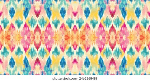 Seamless batik pattern,Seamless tribal batik pattern,and Seamless colorful pattern resemble ethnic boho, Aztec,and ikat styles.designed for use in wallpaper,fabric,curtain,carpet,Batik Embroidery