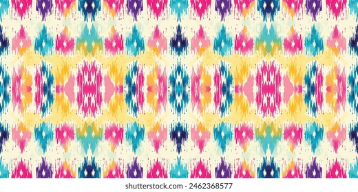 Seamless batik pattern,Seamless tribal batik pattern,and Seamless colorful pattern resemble ethnic boho, Aztec,and ikat styles.designed for use in wallpaper,fabric,curtain,carpet,Batik Embroidery