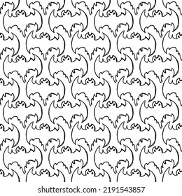 seamless bats pattern. halloween background with bats