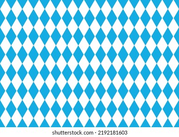 Patrón rombólico bavariano sin fisuras. Oktoberfest. Gráficos vectoriales.