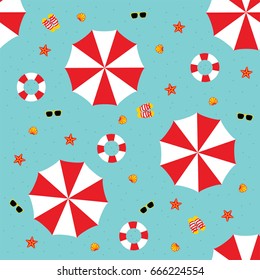 Seamless beach pattern