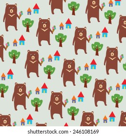 Seamless Bear Pattern